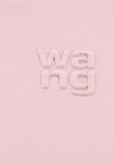 Alexander Wang Raised Logo Knitted Top Pink 4KC3241029_684A