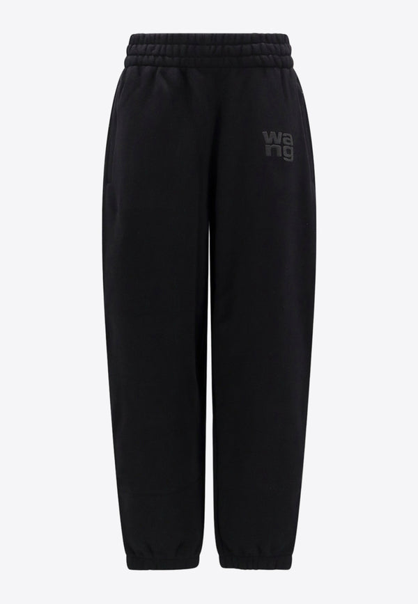 Alexander Wang Logo Print Track Pants Black 4CC3244399_001