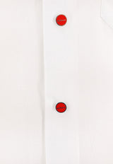 Kiton Ciro Paone Logo Embroidered Long-Sleeved Shirt White UMCNERPK06R49_12