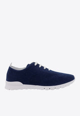 Kiton Ciro Paone Stretch Knit Low-Top Sneakers Blue USSA099N00848_25