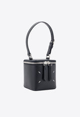 Maison Margiela Mini Box Four-Stich Shoulder Bag in Saffiano Leather Black SA2VL0012P6799_T8013