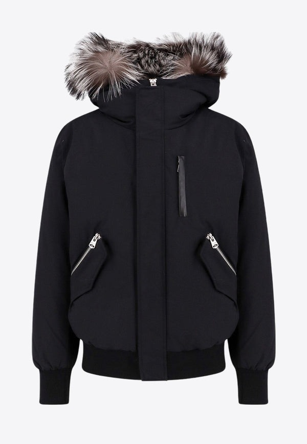 Mackage Dixon Fox Fur-Trimmed Padded Jacket Black DIXONX_C0017