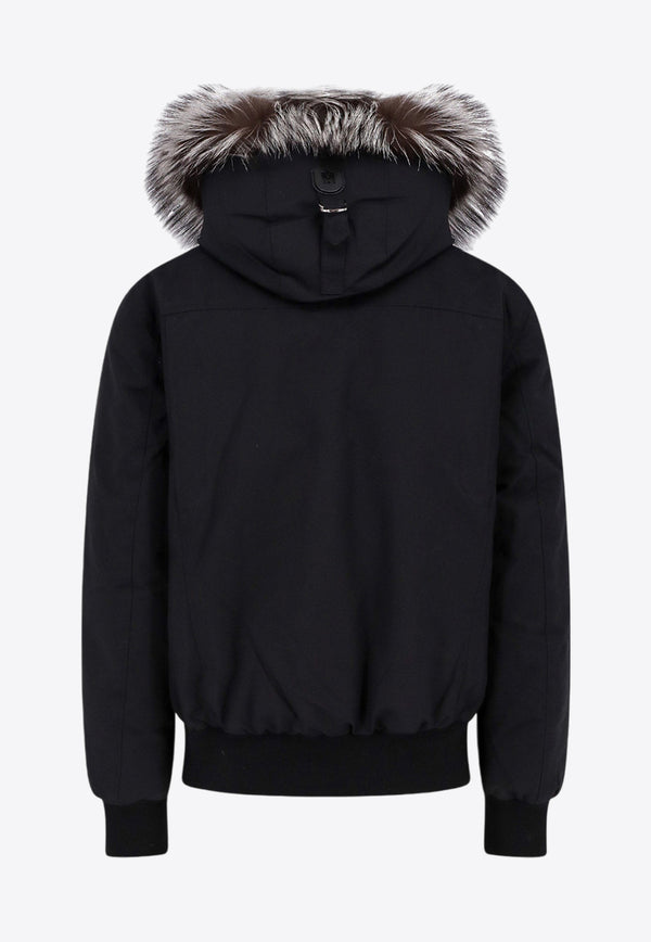 Mackage Dixon Fox Fur-Trimmed Padded Jacket Black DIXONX_C0017