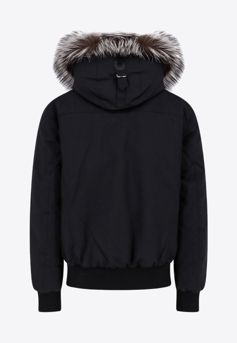 Mackage Dixon Fox Fur-Trimmed Padded Jacket Black DIXONX_C0017