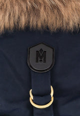 Mackage Edward Faux Fur-Trimmed Padded Jacket Blue EDWARDF_C0403