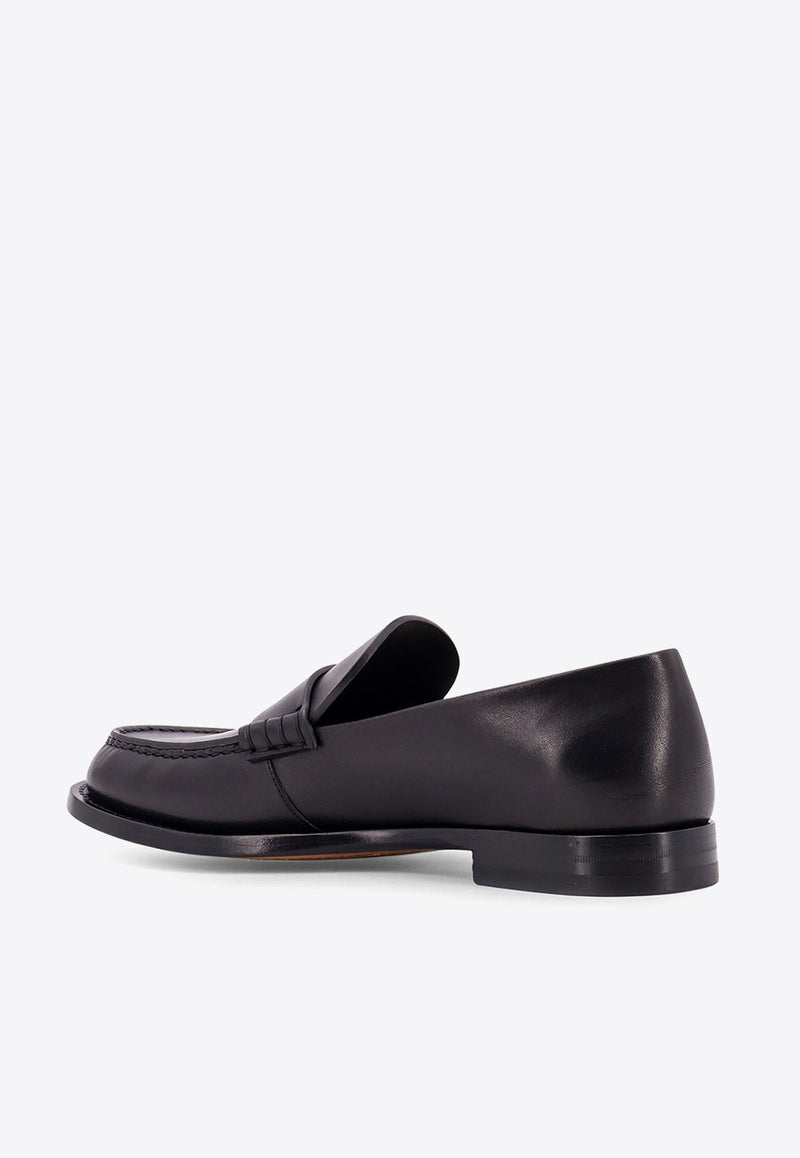 The Row Novus Leather Loafer Black F1553L600_BLK