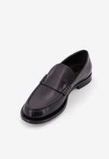 The Row Novus Leather Loafer Black F1553L600_BLK