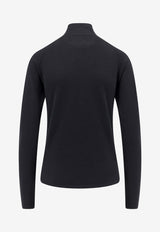 The Row Honna Turtleneck Wool Sweater Black 8295Y590_BLK