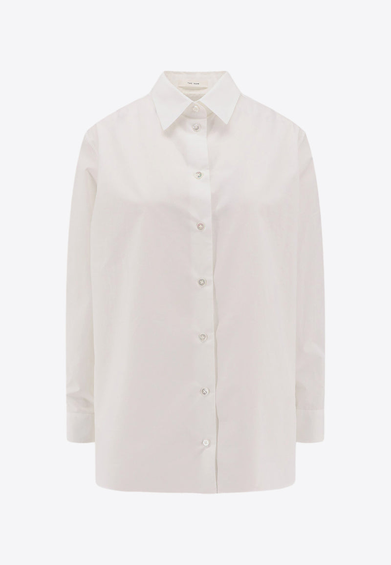 The Row Sisilia Long-Sleeved Shirt White 5652SW2479_OPW