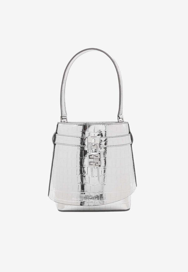 Givenchy Shark Lock Bucket Bag Silver BB50WGB249_934