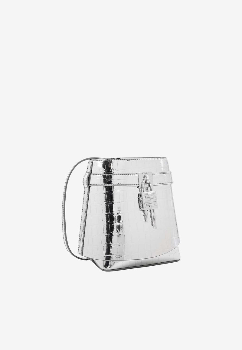 Givenchy Shark Lock Bucket Bag Silver BB50WGB249_934