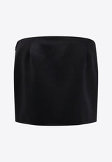 Givenchy 4G Logo Grain De Poudre Wool Mini Skirt Black BW40W915CT_001