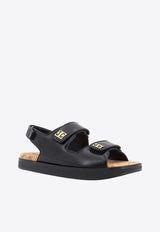 Givenchy 4G Logo Leather Sandals Black BE3087E24C_001