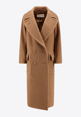 Dries Van Noten Double-Breasted Wool Coat Beige 2420102009222_102