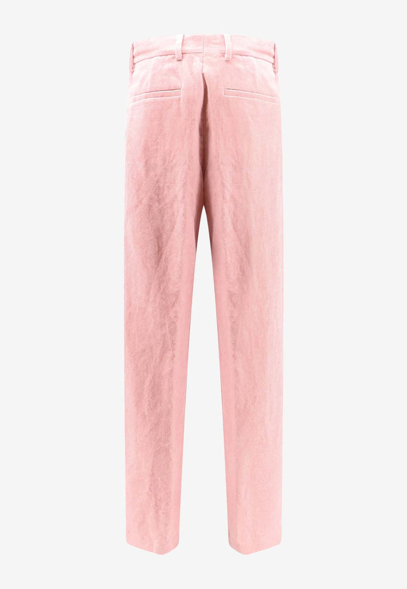 Dries Van Noten Straight-Leg Paxy Pants Pink 2420109189238_313