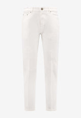 PT Torino Straight-Leg Distressed Jeans White C5TJ05B20BASOA14_CC18