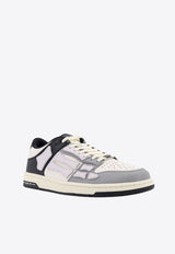 Amiri Two-Tone Skel Low-Top Sneakers White AMFOSR1031_WHITEGREY