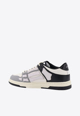 Amiri Two-Tone Skel Low-Top Sneakers White AMFOSR1031_WHITEGREY