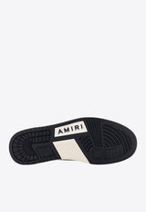 Amiri Two-Tone Skel Low-Top Sneakers White AMFOSR1031_WHITEGREY