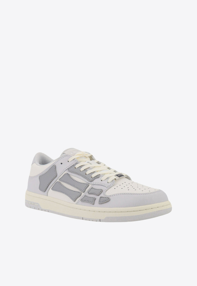 Amiri Skel Leather Low-Top Sneakers Gray AMFOSR1052_GREY