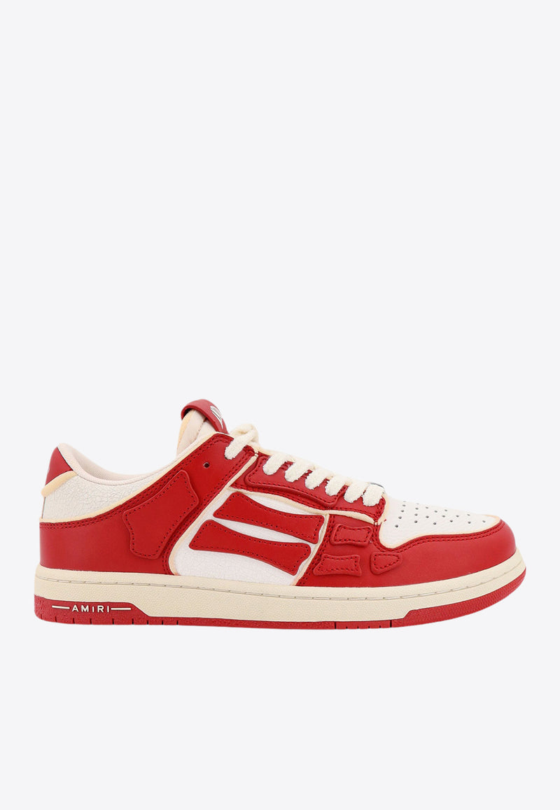 Amiri Collegiate Skel Low-Top Sneakers Red AMFOSR1030_REDWHITE