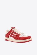 Amiri Collegiate Skel Low-Top Sneakers Red AMFOSR1030_REDWHITE