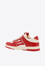 Amiri Collegiate Skel Low-Top Sneakers Red AMFOSR1030_REDWHITE