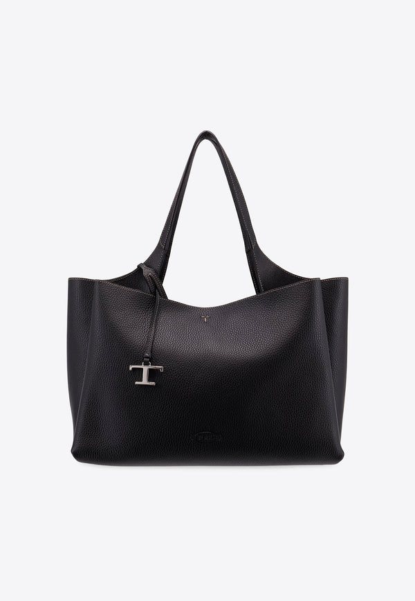 Tod's Medium Leather Tote Bag Black XBWAPAF9300QRI_B999