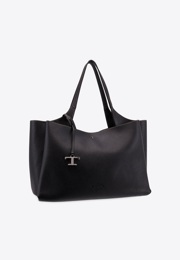 Tod's Medium Leather Tote Bag Black XBWAPAF9300QRI_B999