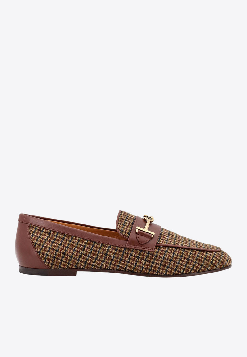 Tod's Pied De Poule Loafers Brown XXW79A0HM60TMJ_XXAZ