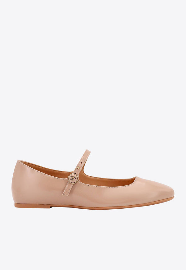 Tod's Monogram Leather Ballet Flats Beige XXW23L0IN40SSP_M031