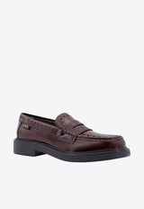 Tod's Perforated Patent Leather Loafers Burgundy XXW20L0IM50SHA_R810