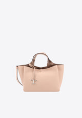 Tod's Mini T Timeless Tote Bag in Grained Leather Beige XBWAPAFL100QRI_2L07