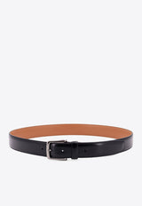 Tod's Essential Buckle Leather Belt Black XCMCP610100EY0_B999