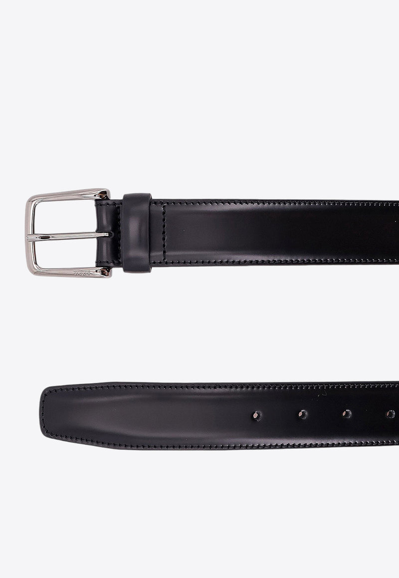 Tod's Essential Buckle Leather Belt Black XCMCP610100EY0_B999