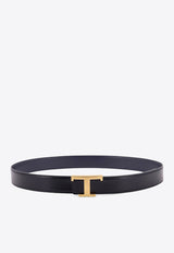 Tod's T Timeless Reversible Leather Belt Black XCMCQR55100CPE_114X