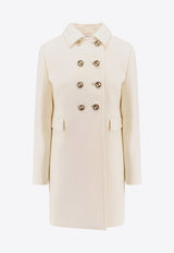 Gucci Double-Breasted Wool Coat White 789891ZHW03_9011