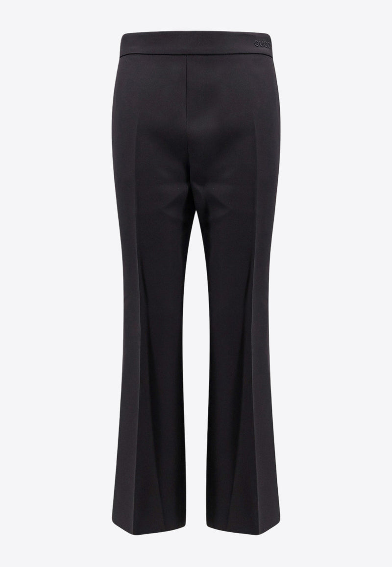 Gucci Flared-Leg Tailored Pants Black 800108ZARRR_1000