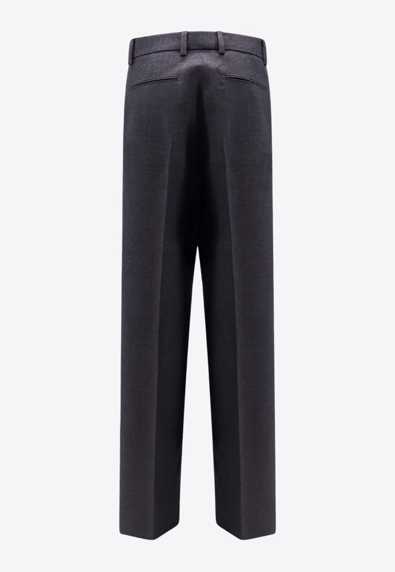 Gucci Tailored Wool Flared Pants Gray 800107ZARRB_1165