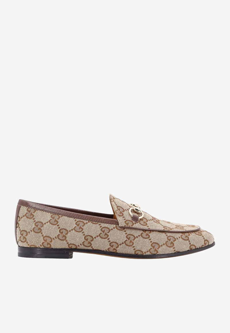 Gucci Jordaan Horsebit GG Canvas Loafers Beige 431467KY980_9763