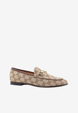 Gucci Jordaan Horsebit GG Canvas Loafers Beige 431467KY980_9763