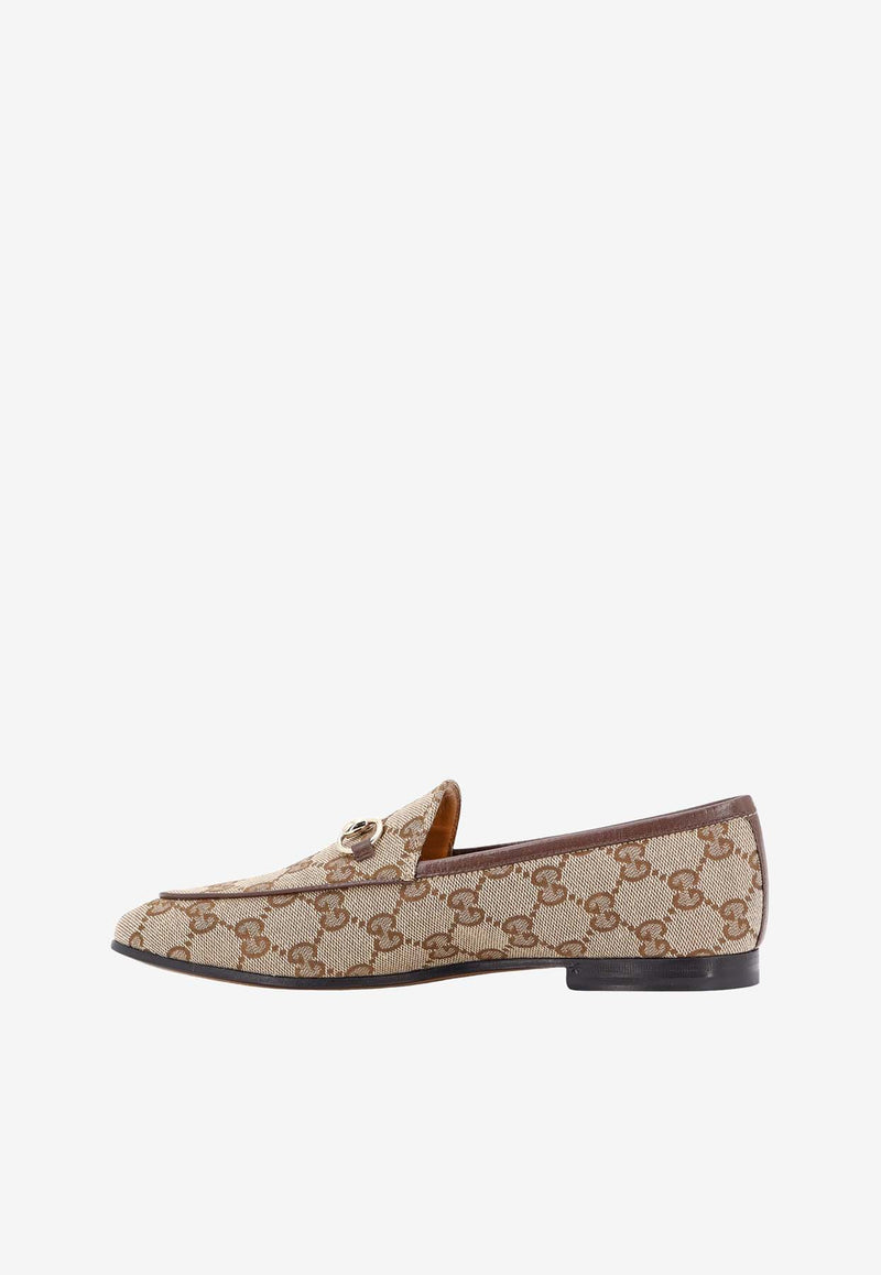 Gucci Jordaan Horsebit GG Canvas Loafers Beige 431467KY980_9763