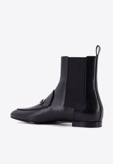 Gucci Jordaan Leather Ankle Boots Black 787188AADGA_1000