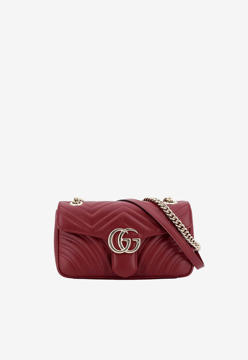Gucci Small GG Marmont Shoulder Bag Red 443497AADPJ_6207