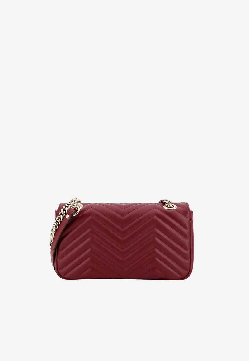 Gucci Small GG Marmont Shoulder Bag Red 443497AADPJ_6207
