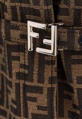 Fendi FF Jacquard Belted Jacket Brown FJ7564A5W3_F118W