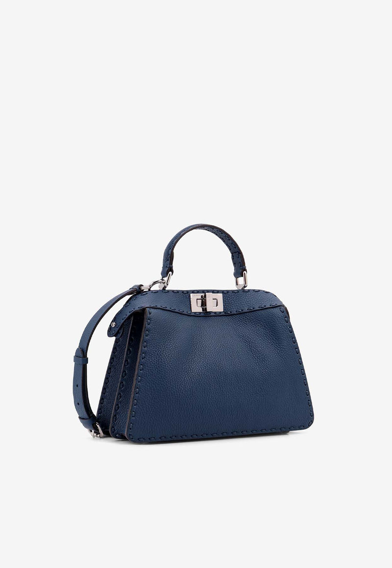 Fendi Small Peekaboo ISeeu Top Handle Bag Blue 8BN327ARBB_F0E2H