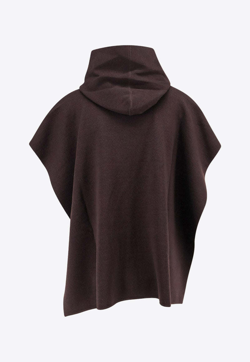 Fendi  Double-Face Wool Poncho Brown FXX781AOJ8_F0GZ3