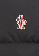 Moncler Grenoble Logo Patch Nylon and Wool Zip-Up Jacket Black 0989B00004M1122_999