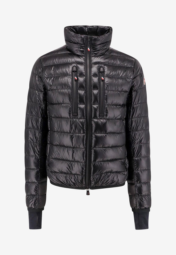 Moncler Grenoble Hers Logo Patch Down Jacket Black 0971A00048539YL_999